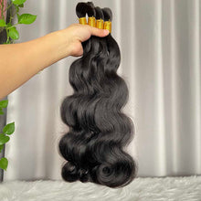 12A Bulk Hair Body Wave Human Hair Extensions 100g/piece