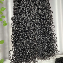 Pixie Water Curl Human Hair Bundles with Closure Frontal SDD Double Drawn