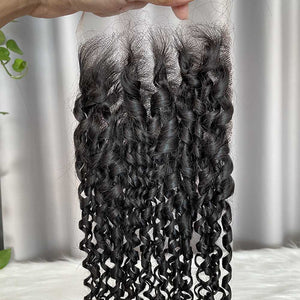 HD 5x5 Closure Pixie Curls Human Hair Lace Closure