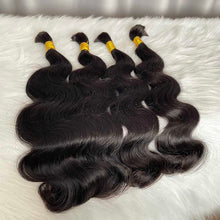 12A Bulk Hair Body Wave Human Hair Extensions 100g/piece