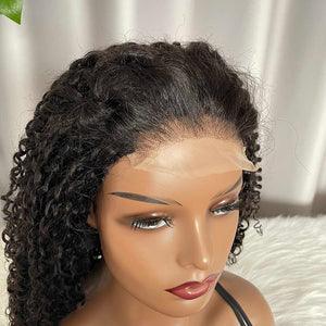 Pixie Curly Wig 4x4 Closure Human Hair Lace Wig