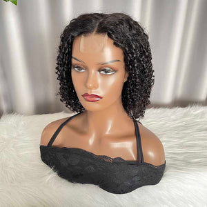 Pixie Curly Wig Human Hair 2x6 Closure Wig Pixie Curls Wig