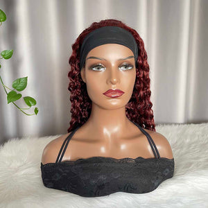 Headband Wig Water Wave Human Hair Wigs Color 33 Curly Hair