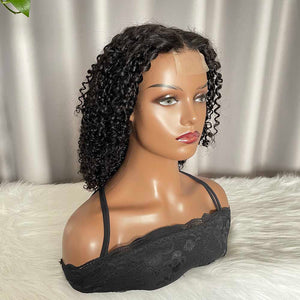 Pixie Curly Wig Human Hair 2x6 Closure Wig Pixie Curls Wig