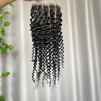 5x5 Closure Kinky Curly Human Hair Lace Closure